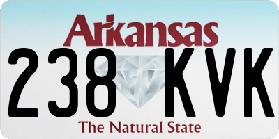AR license plate 238KVK