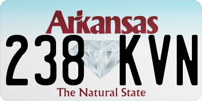 AR license plate 238KVN