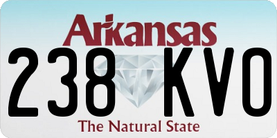 AR license plate 238KVO