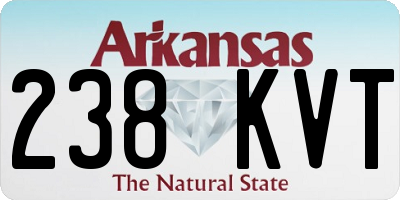 AR license plate 238KVT