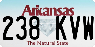 AR license plate 238KVW