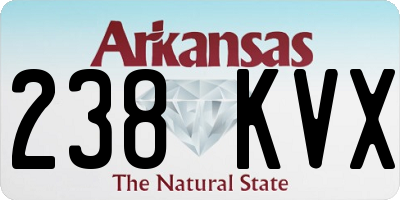 AR license plate 238KVX