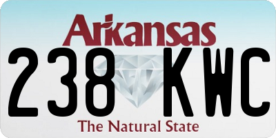 AR license plate 238KWC
