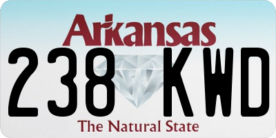 AR license plate 238KWD