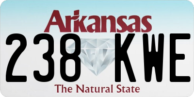 AR license plate 238KWE