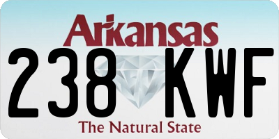 AR license plate 238KWF