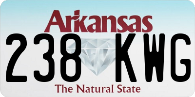 AR license plate 238KWG