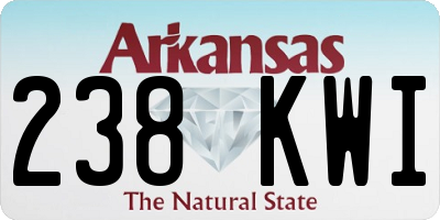 AR license plate 238KWI