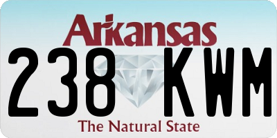 AR license plate 238KWM
