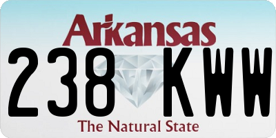 AR license plate 238KWW
