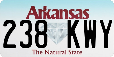 AR license plate 238KWY