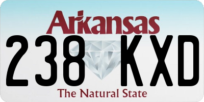 AR license plate 238KXD