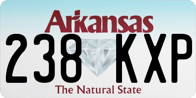 AR license plate 238KXP