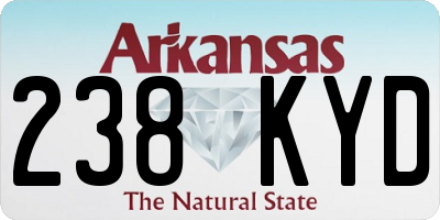 AR license plate 238KYD