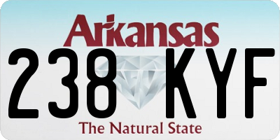 AR license plate 238KYF