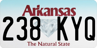 AR license plate 238KYQ