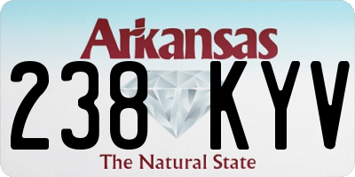 AR license plate 238KYV