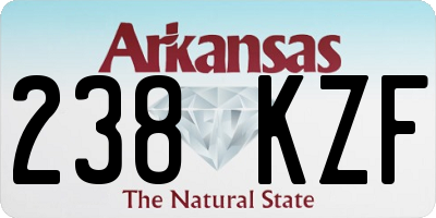 AR license plate 238KZF