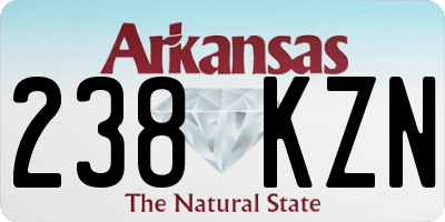 AR license plate 238KZN