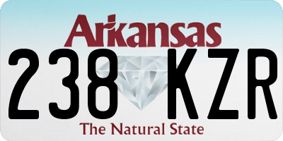 AR license plate 238KZR