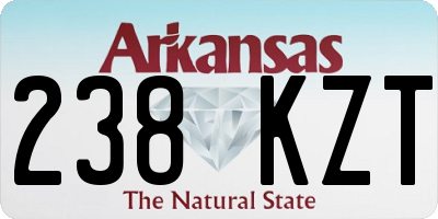 AR license plate 238KZT