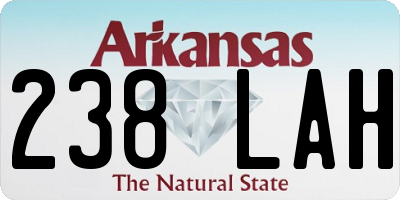 AR license plate 238LAH