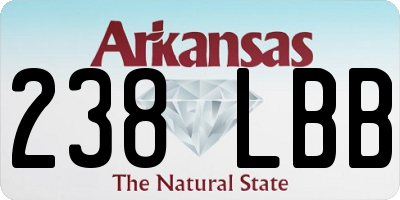 AR license plate 238LBB