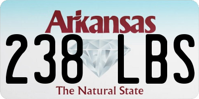 AR license plate 238LBS