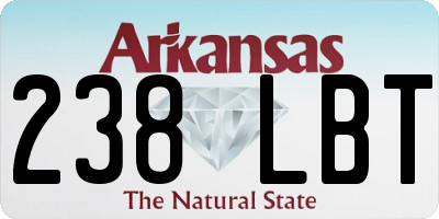 AR license plate 238LBT