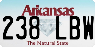 AR license plate 238LBW