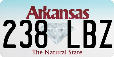 AR license plate 238LBZ