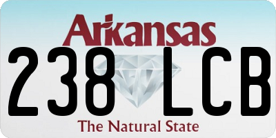 AR license plate 238LCB