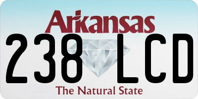 AR license plate 238LCD
