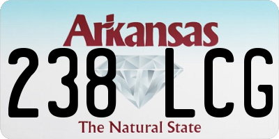 AR license plate 238LCG
