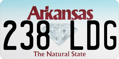 AR license plate 238LDG