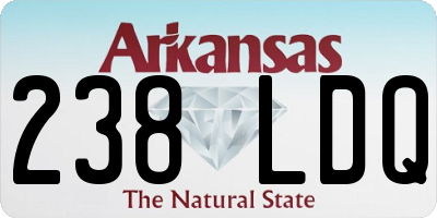 AR license plate 238LDQ