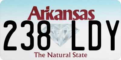 AR license plate 238LDY