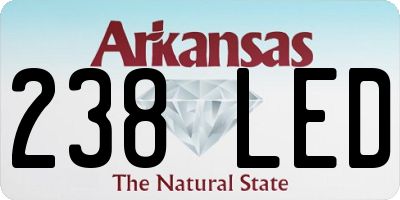 AR license plate 238LED