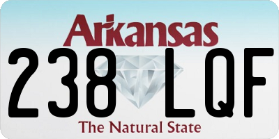 AR license plate 238LQF