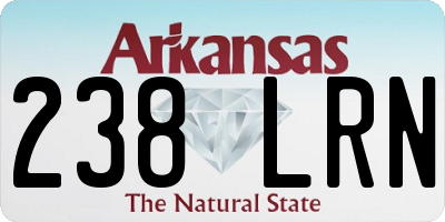 AR license plate 238LRN