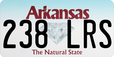 AR license plate 238LRS