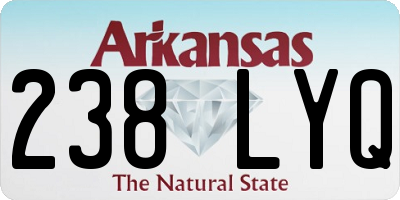 AR license plate 238LYQ