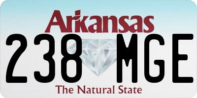 AR license plate 238MGE