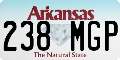 AR license plate 238MGP