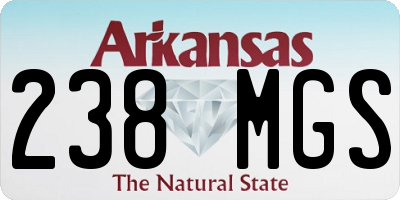 AR license plate 238MGS