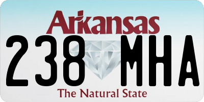 AR license plate 238MHA