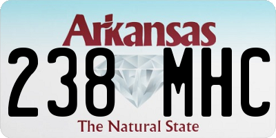 AR license plate 238MHC