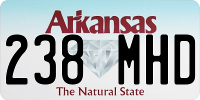 AR license plate 238MHD