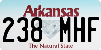 AR license plate 238MHF
