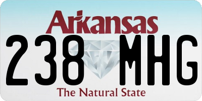 AR license plate 238MHG
